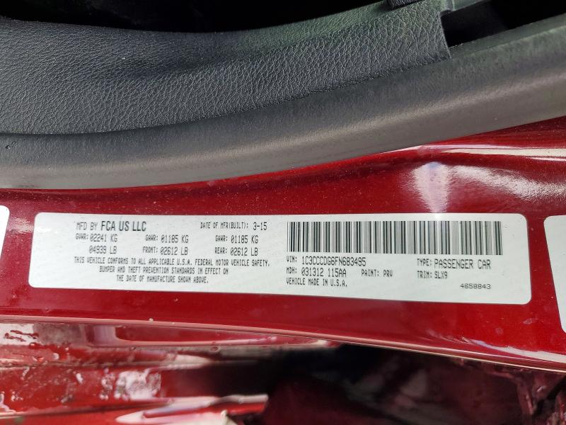 Продажа на аукционе авто 2015 Chrysler 200, vin: 1C3CCCDG6FN683495, номер лота: 47087296