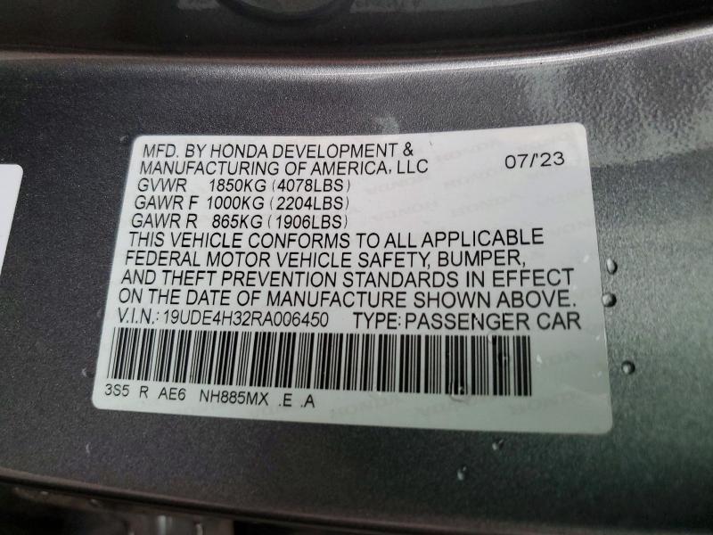 Aukcja sprzedaży 2024 Acura Integra, vin: 19UDE4H32RA006450, numer aukcji: 42012266
