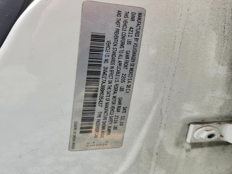 Aukcja sprzedaży 2011 Volkswagen Jetta, vin: 3VWDZ7AJ8BM035437, numer aukcji: 47839996