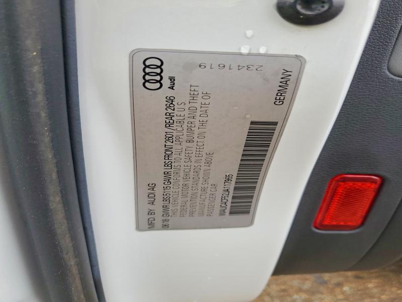 Aukcja sprzedaży 2018 Audi S5, vin: WAUC4CF52JA117965, numer aukcji: 86247805