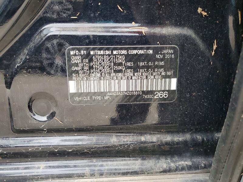 Продаж на аукціоні авто 2017 Mitsubishi Outlander, vin: JA4AD3A37HZ018810, номер лоту: 41999546