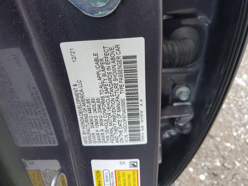 Продаж на аукціоні авто 2022 Honda Accord, vin: 1HGCV3F97NA005950, номер лоту: 47245116
