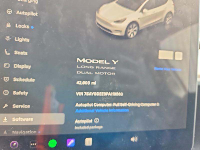 46147576 :رقم المزاد ، 7SAYGDEE9PA119560 vin ، 2023 Tesla Model Y مزاد بيع