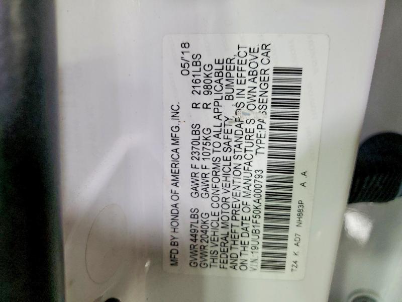 Продаж на аукціоні авто 2019 Acura Tlx, vin: 19UUB1F50KA000793, номер лоту: 79921265