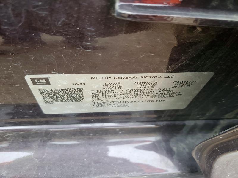 2021 Cadillac Ct5 მანქანა იყიდება აუქციონზე, vin: 1G6DT5RK3M0108485, აუქციონის ნომერი: 47791726