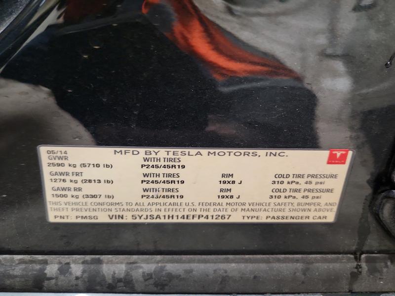 Продаж на аукціоні авто 2014 Tesla Model S, vin: 5YJSA1H14EFP41267, номер лоту: 46476136