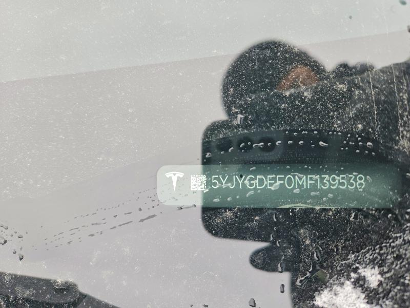 Продажа на аукционе авто 2021 Tesla Model Y, vin: 5YJYGDEF0MF139538, номер лота: 46278326