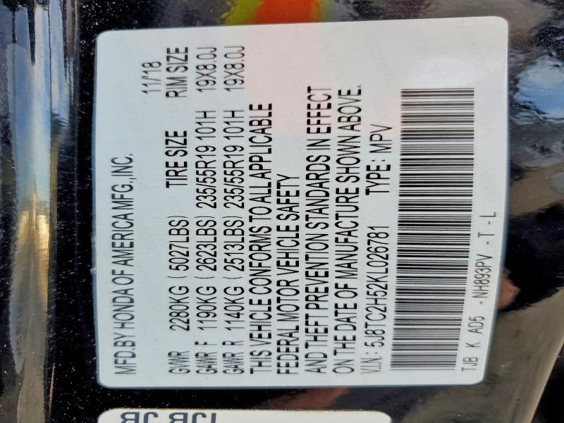 Aukcja sprzedaży 2019 Acura Rdx, vin: 5J8TC2H52KL026781, numer aukcji: 41792916