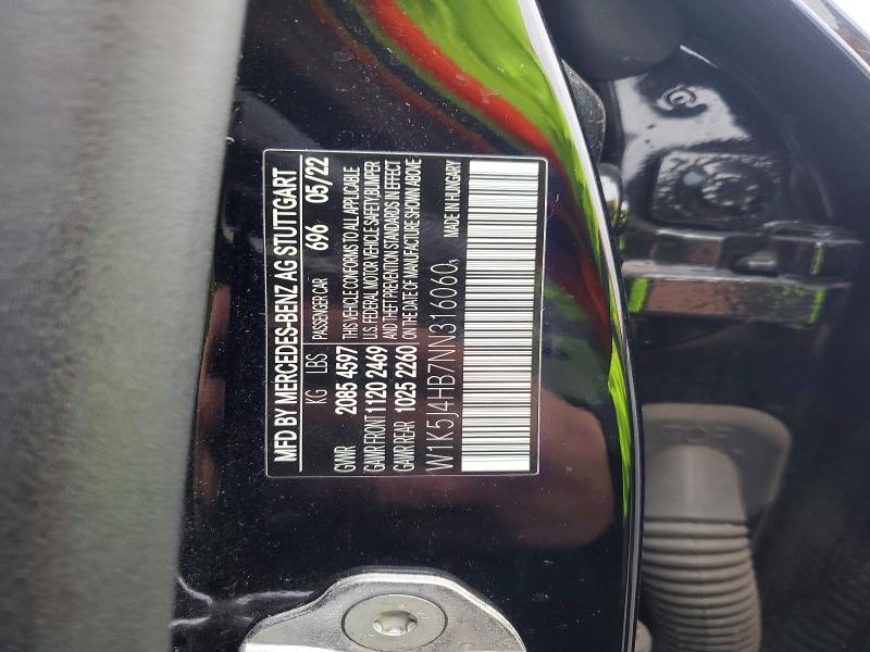Aukcja sprzedaży 2022 Mercedes-benz Cla, vin: W1K5J4HB7NN316060, numer aukcji: 45864966