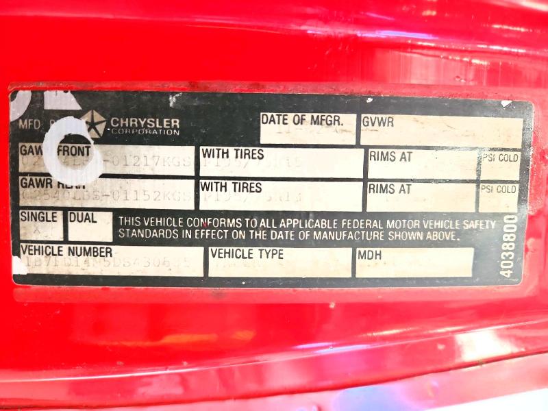Aukcja sprzedaży 1983 Dodge D-series, vin: 1B7FD14M5DS430585, numer aukcji: 45475746