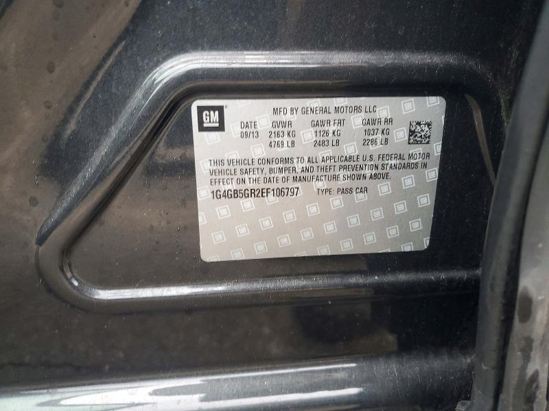 Auction sale of the 2014 Buick Lacrosse, vin: 1G4GB5GR2EF106797, lot number: 79224195