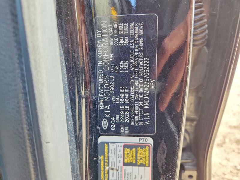 Aukcja sprzedaży 2014 Kia Soul, vin: KNDJN2A27E7062222, numer aukcji: 47412566