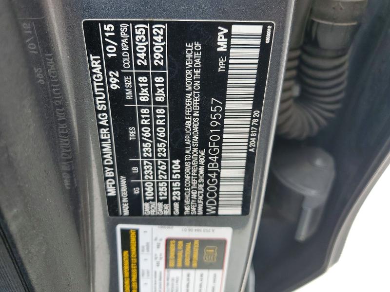 Продаж на аукціоні авто 2016 Mercedes-benz Glc, vin: WDC0G4JB4GF019557, номер лоту: 47613616