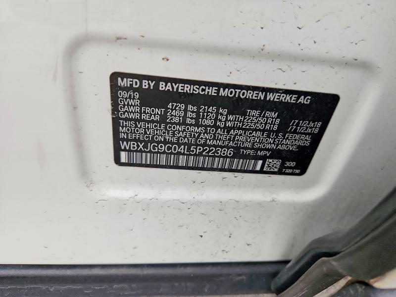 Продажа на аукционе авто 2020 Bmw X1, vin: WBXJG9C04L5P22386, номер лота: 79745275