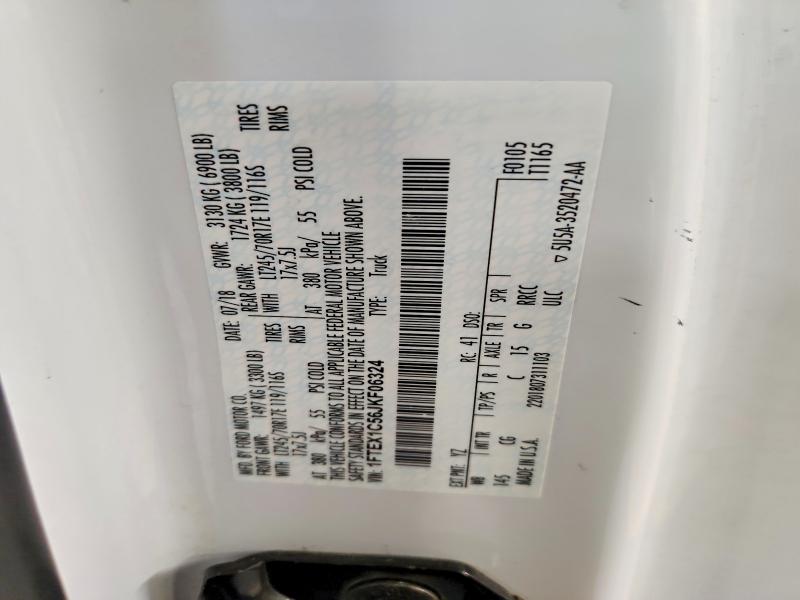 51375766 :رقم المزاد ، 1FTEX1C56JKF06324 vin ، 2018 Ford F150 مزاد بيع