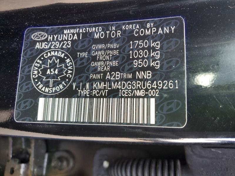 2024 Hyundai Elantra მანქანა იყიდება აუქციონზე, vin: KMHLM4DG3RU649261, აუქციონის ნომერი: 46174896