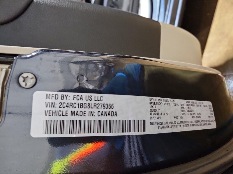 Продажа на аукционе авто 2020 Chrysler Pacifica, vin: 2C4RC1BG8LR279366, номер лота: 46486296