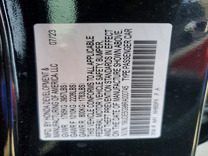 Продаж на аукціоні авто 2024 Acura Integra, vin: 19UDE5G98RA000745, номер лоту: 47601116