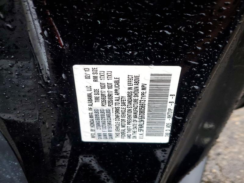 Продажа на аукционе авто 2013 Honda Odyssey, vin: 5FNRL5H66DB056973, номер лота: 79636395