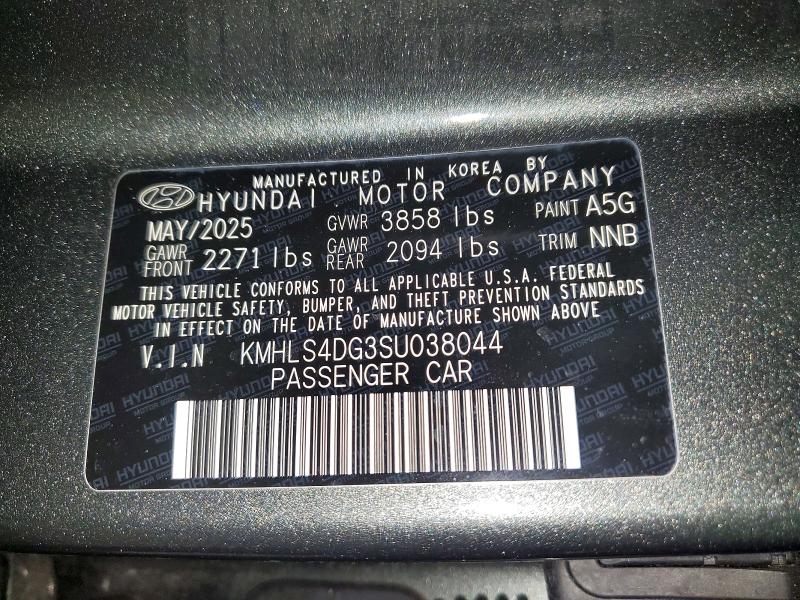 46518866 :رقم المزاد ، KMHLS4DG3SU038044 vin ، 2025 Hyundai Elantra مزاد بيع