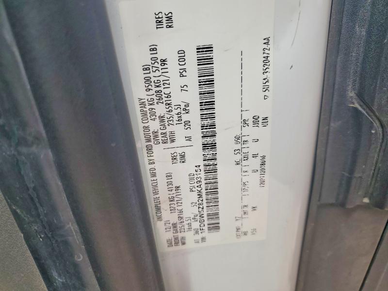 Aukcja sprzedaży 2021 Ford Transit, vin: 1FDBW5Z82MKA93154, numer aukcji: 46998846