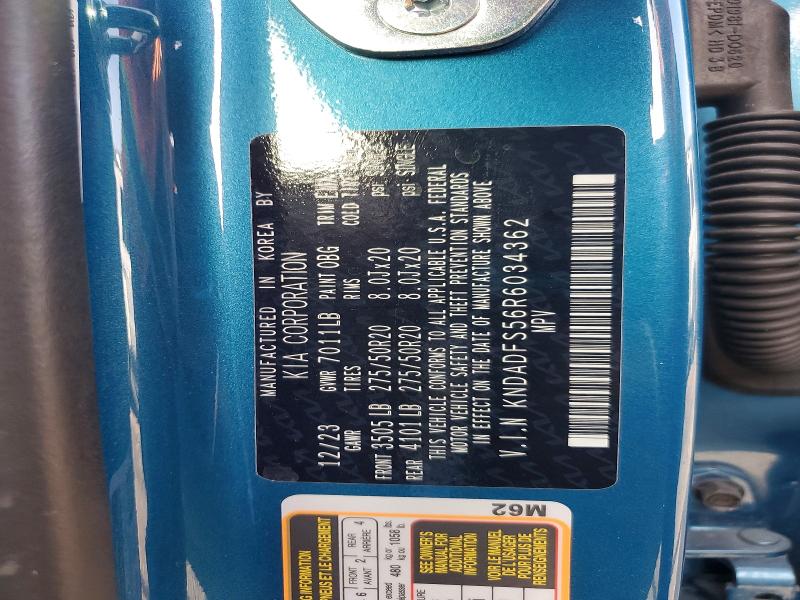 Aukcja sprzedaży 2024 Kia Ev9, vin: KNDADFS56R6034362, numer aukcji: 47569206