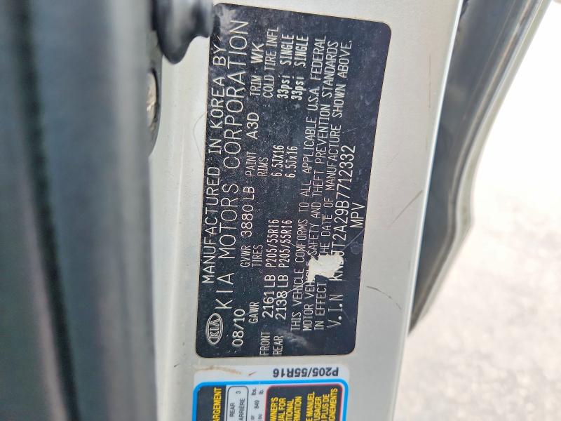 78663375 :رقم المزاد ، KNDJT2A29B7712332 vin ، 2011 Kia Soul مزاد بيع