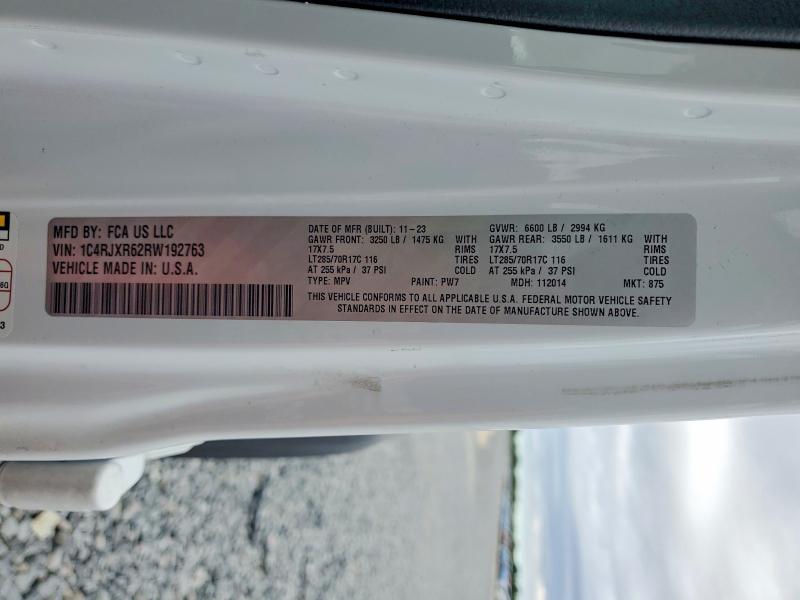 Продажа на аукционе авто 2024 Jeep Wrangler, vin: 1C4RJXR62RW192763, номер лота: 46459766