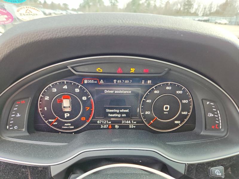 2018 Audi Q7 მანქანა იყიდება აუქციონზე, vin: WA1LAAF70JD033427, აუქციონის ნომერი: 47046516