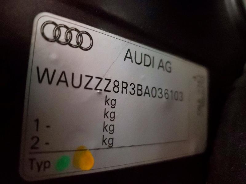 2010 Audi Q5 მანქანა იყიდება აუქციონზე, vin: WAUZZZ8R3BA036103, აუქციონის ნომერი: 45625896