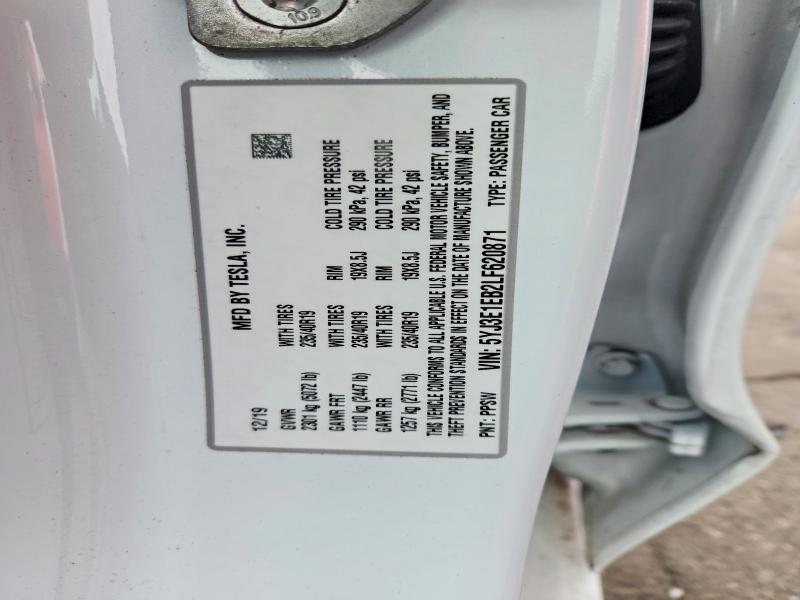 Продаж на аукціоні авто 2020 Tesla Model 3, vin: 5YJ3E1EB2LF620871, номер лоту: 79302405