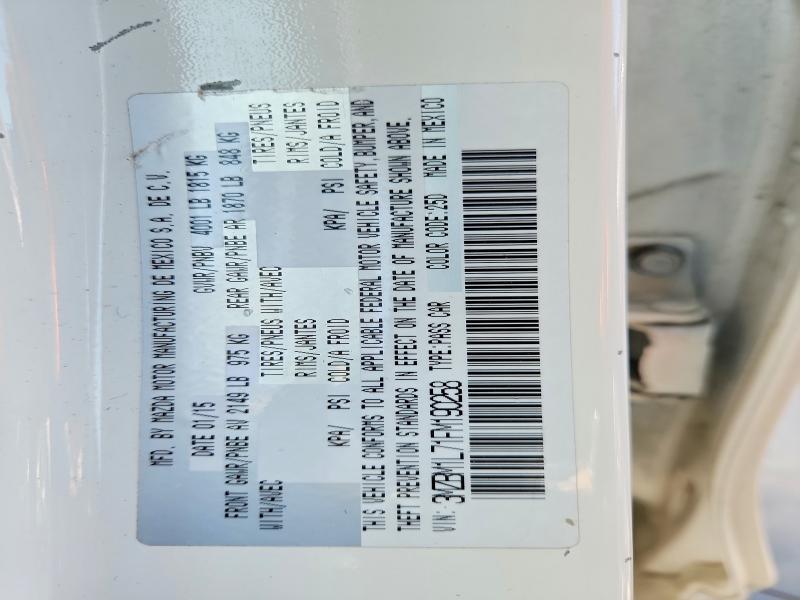 Aukcja sprzedaży 2015 Mazda 3, vin: 3MZBM1L71FM190258, numer aukcji: 47580056