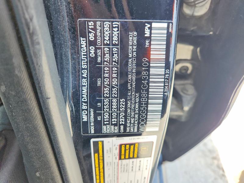 Продажа на аукционе авто 2015 Mercedes-benz Glk, vin: WDCGG5HB8FG438109, номер лота: 47467736