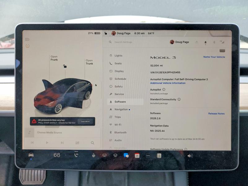 Продажа на аукционе авто 2023 Tesla Model 3, vin: 5YJ3E1EA3PF425455, номер лота: 47308756