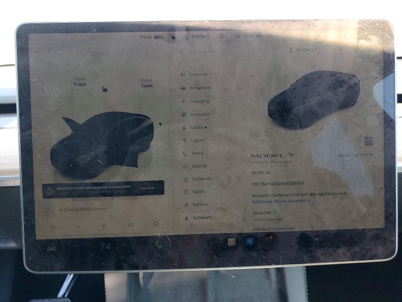 Aukcja sprzedaży 2025 Tesla Model Y, vin: 7SAYGDED4SF255503, numer aukcji: 46096866