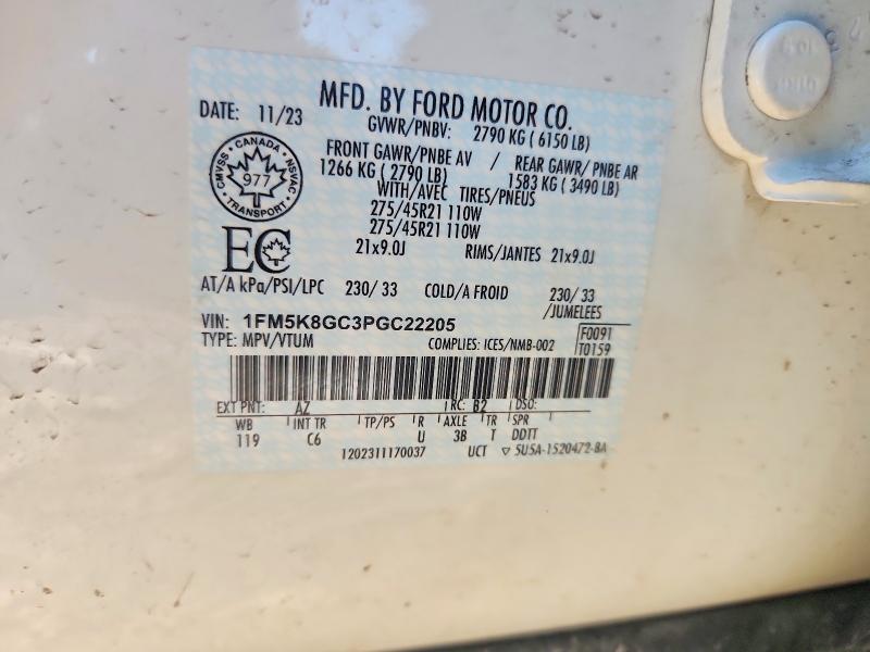 Aukcja sprzedaży 2023 Ford Explorer, vin: 1FM5K8GC3PGC22205, numer aukcji: 79793495