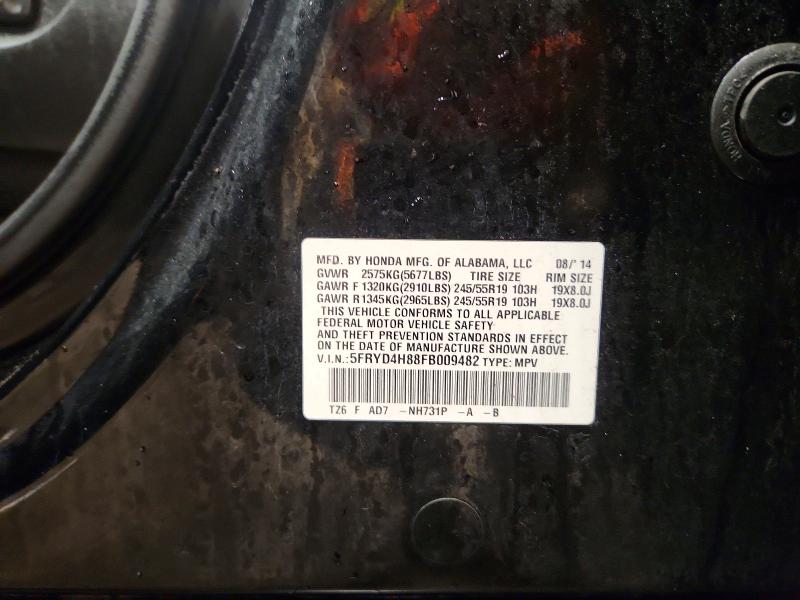 Aukcja sprzedaży 2015 Acura Mdx, vin: 5FRYD4H88FB009482, numer aukcji: 46499166
