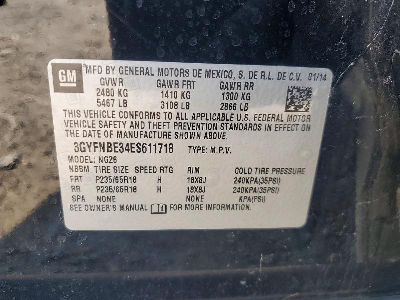 Продажа на аукционе авто 2014 Cadillac Srx, vin: 3GYFNBE34ES611718, номер лота: 47780336