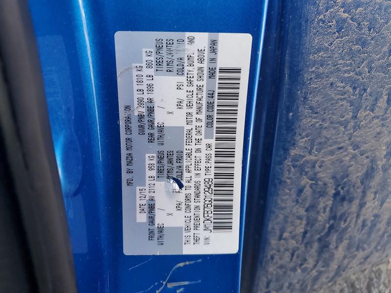 Aukcja sprzedaży 2016 Mazda Cx-3, vin: JM1DKFB76G0129489, numer aukcji: 79765645