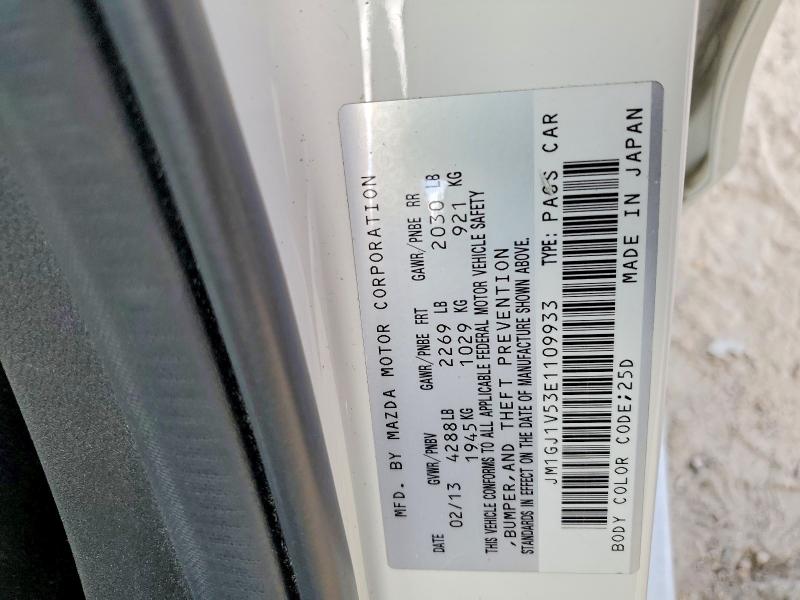 2014 Mazda 6 მანქანა იყიდება აუქციონზე, vin: JM1GJ1V53E1109933, აუქციონის ნომერი: 48133426