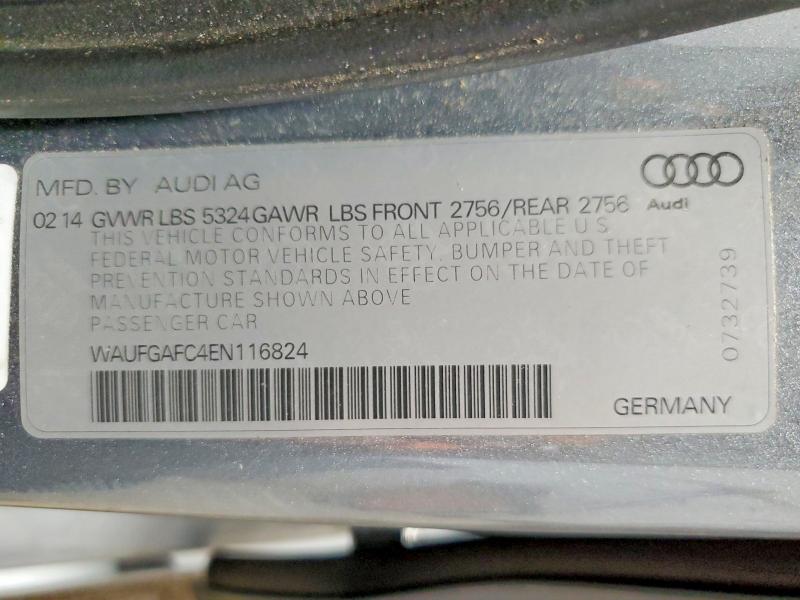 Продаж на аукціоні авто 2014 Audi A6, vin: WAUFGAFC4EN116824, номер лоту: 45970526