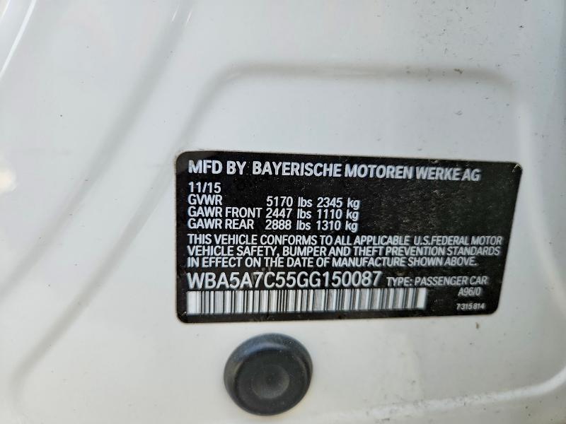 Продажа на аукционе авто 2016 Bmw 528, vin: WBA5A7C55GG150087, номер лота: 48003666