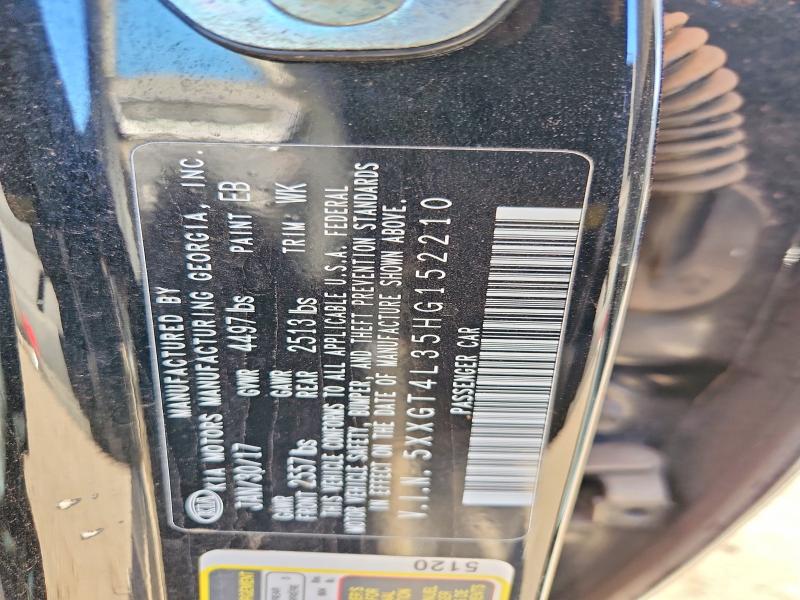 46220416 :رقم المزاد ، 5XXGT4L35HG152210 vin ، 2017 Kia Optima مزاد بيع