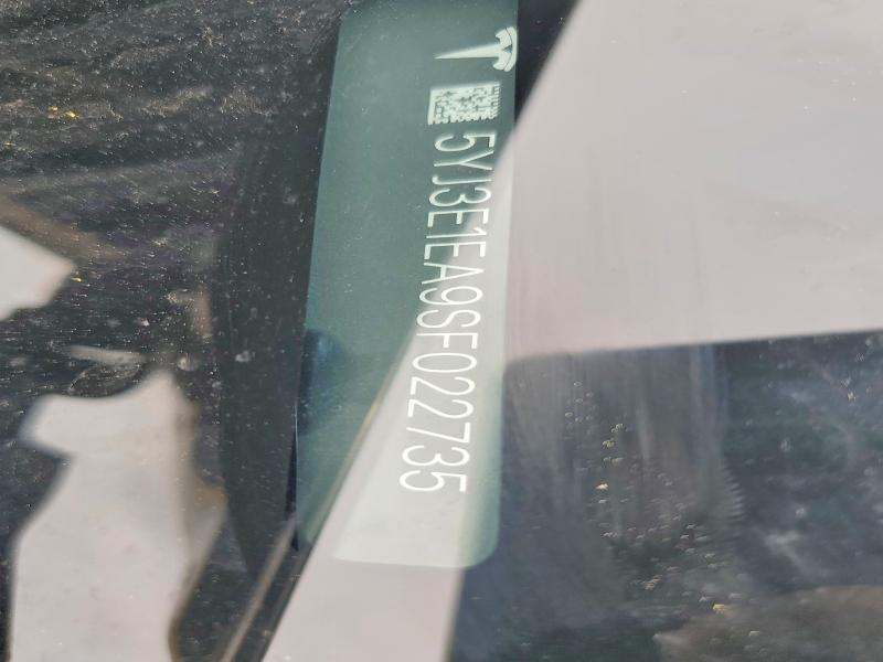 Aukcja sprzedaży 2025 Tesla Model 3, vin: 5YJ3E1EA9SF022735, numer aukcji: 45482736