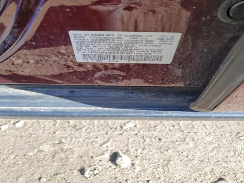 46451986 :رقم المزاد ، 5FRYD4H40GB007692 vin ، 2016 Acura Mdx مزاد بيع