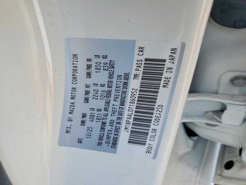 Продаж на аукціоні авто 2026 Mazda 3, vin: JM1BPAAL0T1860952, номер лоту: 47535776