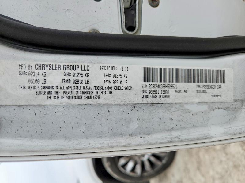 2011 Chrysler 300 მანქანა იყიდება აუქციონზე, vin: 2C3CA4CG0BH528571, აუქციონის ნომერი: 79418015