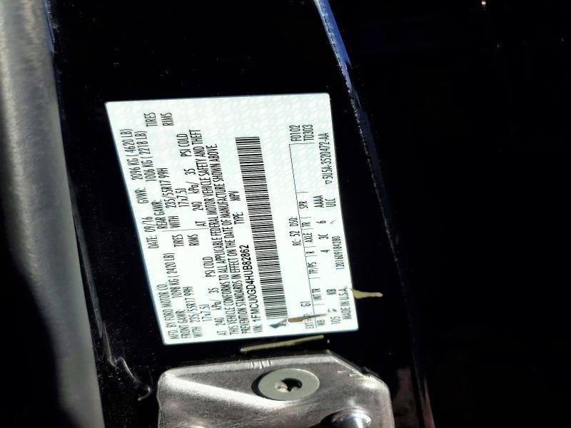 2017 Ford Escape მანქანა იყიდება აუქციონზე, vin: 1FMCU0GD4HUB82862, აუქციონის ნომერი: 45549356