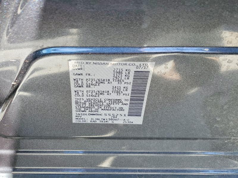 2017 Infiniti Qx60 მანქანა იყიდება აუქციონზე, vin: 5N1DL0MM9HC555251, აუქციონის ნომერი: 46228356