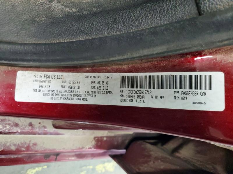 Aukcja sprzedaży 2016 Chrysler 200, vin: 1C3CCCAB5GN137121, numer aukcji: 47229066